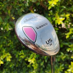 ** ไม้กอล์ฟสำหรับผู้หญิง ** HYBRID 5 KASCO DIMPALS องศา 24 ก้าน KASCO DIMPALS FLEX L รุ่นนี้เป็นรุ่นใหม่นะครับ ตีง่ายมาก เสียงใสด้วย .