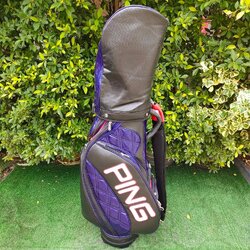 ถุงกอล์ฟ PING มือสอง ของแท้ TOUR ใบใหญ่ สภาพพร้อมใช้งาน วัสดุพรีเมี่ยม น้ำหนักเบา แข็งแรง กันน้ำ !! ไม้กอล์ฟมือสอง ของแท้ BY NakaraLuxurious