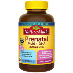 Nature Made Prenatal Multi + Dha 200mg ขนาด 150 Liquid Softgels วิตามินรวม ช่วงตั้งครรภ์