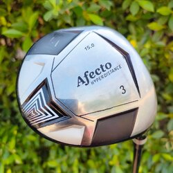 FW3 AFECTO HYPER DISTANCE องศา 15 ก้าน AFECTO MEN FLEX S ไม้ญี่ปุ่น ตีง่ายมาก ออกแบบให้มือใหม่ มือกลางตีสบายที่สุด หัวใหญ่มาก ไม้กอล์ฟมือสอง ของแท้ BY NakaraLuxurious