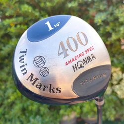 DRIVER HONMA TWIN MARKS 400 AMAZING SPEC หน้าเด้งมาก องศา 10 ก้าน FUJIKURA ZCOM TW44 FLEX R ไม้กอล์ฟมือสอง ของแท้ BY NakaraLuxurious