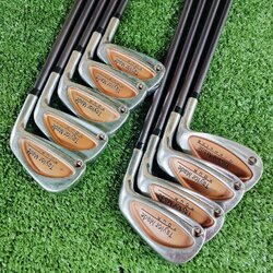 ชุดเหล็ก Taylormade TOUR BURNER มีเหล็ก 3 - 9 PW SW ครบเซ็ต สภาพสวยเดิม ก้านรุ่นนี้สุดพิเศษ เป็นก้านแบบ BUBBLE สวยเดิมทั้งชุด ก้านนี้หายากมาก ไม้กอล์ฟพรีเมี่ยมมือสอง ของแท้ By NakaraLuxurious