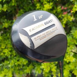 DRIVER KATANA 55ATI องศา 10 ก้าน KATANA FLEX R-1 ไม้กอล์ฟพรีเมี่ยมจากญี่ปุ่น SUPER AS ROLL FACE , หน้าเด้ง ตีไกลตีตรง ก้านผลิตโดย GRAPHITE DESIGND ไม้กอล์ฟมือสอง ของแท้ BY NakaraLuxurious