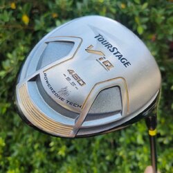 DRIVER TOURSTAGE VIQ 460 องศา 9.5 ก้าน VD-50 FLEX SR วัสดุพรีเมี่ยมญี่ปุ่น หัวใหญ่ 460 CC. ตีง่าย ตีไกล เสียงสนั่น!! ไม้กอล์ฟมือสอง ของแท้ BY NakaraLuxurious
