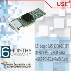 LSI Logic SAS 9200-8E SFF-8088 8-Ports 6GB SATA+SAS PCI-E2.0 RAID Card