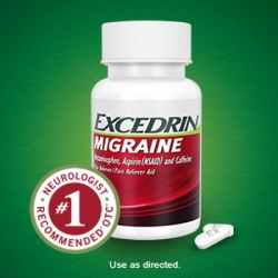 Excedrin Migraine Pain Reliever ขนาด 100 Caps บรรเทาอาการปวดไมเกรน