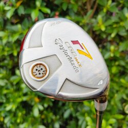 HYBRID 4 TAYLORMADE R7 CGB MAX ก้าน RE * AX SUPERFAST FLEX R องศา 22 ใช้เทคโนโลยีสามเหลี่ยมยื่นออกทางด้านหลัง ทำให้ตีได้ง่ายมากๆ ระยะมามากๆครับ MAX