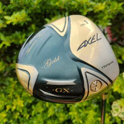 DRIVER TSURUYA AXEL GX GOLD LIMITED NON-CONFORM องศา 10 ก้าน FUJIKURA MOTORE FLEX R หน้าเด้งสุดขีด ตีไกลสุดขั้ว ชนรั้วชนธง!! ไม้กอล์ฟมือสอง ของแท้ BY NakaraLuxurious