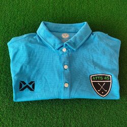 เสื้อกอล์ฟสำหรับผู้ชาย Warrix ATTS 45 มือสอง ขนาดไชส์ 2L ผ้า Polyester มือสอง ของแท้ BY NakaraLuxurious