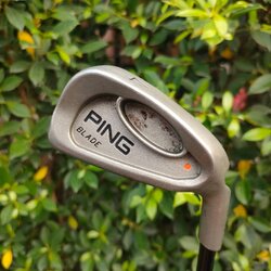 เหล็ก 4 PING BLADE จุดส้ม ก้าน PING 350 SERIES FLEX R *** สติ๊กเกอร์ด้านหลังหลุด *** ไม่มีผลต่อการตี ตีดีมากๆ