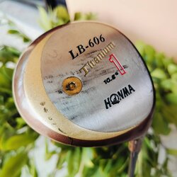 Driver HONMA LB606 พรีเมี่ยมญี่ปุ่น มีหมุดถ่วง วางน้ำหนักไว้ดี ตีง่ายๆ ก้าน TITANIUM ระดับสองดาว** องศา 10.5 FLEX R1 ตีสบายมากๆ ไม้กอล์ฟพรีเมี่ยมมือสอง ของแท้ By NakaraLuxurious