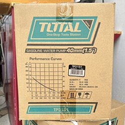 Total ปั๊มน้ำ เครื่องยนต์เบนซิน 4 จังหวะ 2.5 แรงม้า รุ่น TP3151