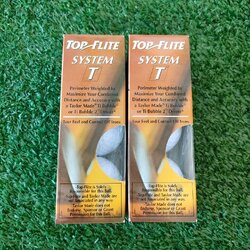 ลูกกอล์ฟ TOP FLITE SYSTEM T รุ่นพรีเมี่ยม 1 หลอดมี 3 ลูก สีขาว ตีดีมากๆๆๆ ไม้กอล์ฟมือสอง ของแท้ BY NakaraLuxurious