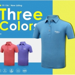 เสื้อกอล์ฟแฟชั่นสำหรับเด็ก PGM YF136