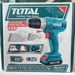 Total ชุดสว่านแบตเตอรี่ไร้สาย 12V 1.5Ah ขนาด 10 มม รุ่น TDLI1211