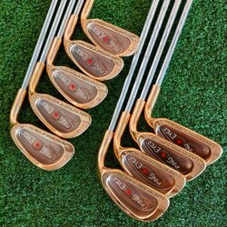 ชุดเหล็ก PING EYE2 จุดส้ม มีเหล็ก 3-9 เเละ PW SW ครบ, ทองแดง BECU BERYLLIUM COPPER เป็นสุดยอดวัสดุที่หาไม่ได้ในปัจจุบัน และร่องเป็นร่อง U คมมาก!! ไม้กอล์ฟมือสอง ของแท้ BY NakaraLuxurious