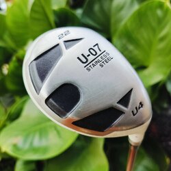 U4 STAINLESS STEEL องศา 22 เป็นไม้ที่ใช้วัสดุที่ดีที่สุดสำหรับ UT ตีง่าย เสียงใส ลูกลอยง่าย ตีไกล ไม้กอล์ฟพรีเมี่ยมมือสอง ของแท้ By NakaraLuxurious