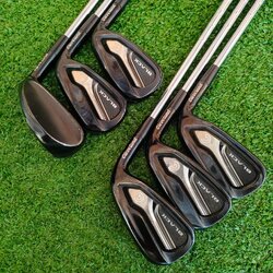 ชุดเหล็ก CLEVELAND CG BLACK HIGH C.O.R. MAX เหล็ก 5 กึ่งไฮบริด มีเหล็ก 5-9 เเละ PW เหล็กเด้งทุกไม้!!! ก้าน N.S.PRO 1040GH FLEX R ไม้กอล์ฟมือสอง ของแท้ BY NakaraLuxurious