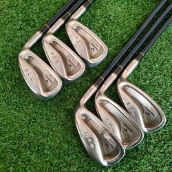 ชุดเหล็ก BRIDGESTONE TOURSTAGE VIQ มีเหล็ก 6-9 เเละ PW ก้าน TSI-50 FLEX R ชุดเหล็กหน้าเด้ง ญี่ปุ่น ที่หน้าไม้มีแผ่นพิเศษ อีกหนึ่งแผ่น ช่วยให้ตีไกล และสปินคมจัด ตีง่ายมากๆ ไกลกว่าปกติ 1 เบอร์