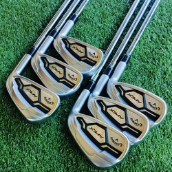 ชุดเหล็ก Callaway APEX FORGED CF 16 สภาพสวยมากๆ เดิมๆ ทุกเหล็กเลยค่ะ Face Cup 360 ชั้นนำในอุตสาหกรรมกอล์ฟ หน้าเด้ง COR สูงสุดตามกฏ USGA ตีง่าย ไกล ฟีลลิ่งพรีเมี่ยมที่สุด ไม้กอล์ฟพรีเมี่ยมมือสอง ของแท้ By NakaraLuxurious