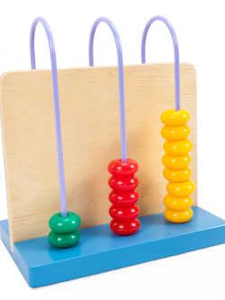 ลูกคิดข้ามรั้ว 3 หลัก, ลูกคิด3หลัก ของเล่นไม้, ของเล่นเสริมพัฒนาการ, ของเล่นเด็กอนุบาล, สื่อการสอนเด็กอนุบาล