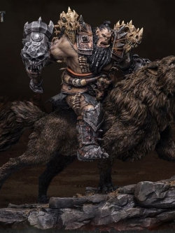 [สั่งจอง]DAMTOYS DMLW014/DMLW015 EPIC SERIES WARCRAFT - BLACKHAND RIDING WOLF STANDARD VER. /IMITATION BRONZE