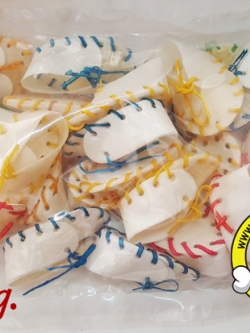 รองเท้า สีขาวเชือกสี ขนาด 3 นิ้ว แพคเล็ก 250g