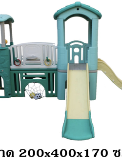 บ้านสไลเดอร์ บันไดจรวด 2 ทาง ,สไลเดอร์,กระดานลื่นเด็ก,เครื่องเล่นสนามกลางแจ้ง-ในร่ม ของเล่นเด็ก พร้อมส่ง