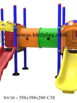 ชุดหอสไลด์-ท่อลอดอนุบาล-19เครื่องเล่นสนาม กลางแจ้ง เหล็ก, สไลเดอร์ ของเล่น สั่งผลิต 10-20 วัน ขนาด350x390x200 ซม.