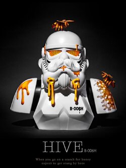 [สั่งจอง] ZCWO ZC360 1/2 HIVE B-006H Interstellar Honeycomb Vinyl Figure