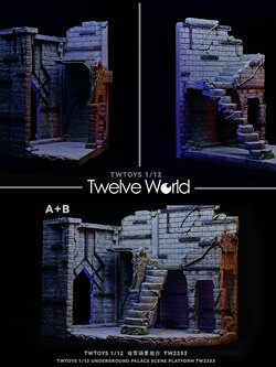 [สั่งจอง]TWTOYS 1/12 : underground palace scene dungeon