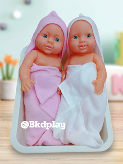 ตุ๊กตาทารก ตุ๊กตาแรกเกิด 14” แถมผ้าขนหนูอาบน้ำ มีอวัยวะชาย-หญิง ราคาต่อ1ตัว, ของเล่นเสริมพัฒนาการ, ของเล่นเด็กอนุบาล, สื่อการสอน สอนอาบน้ำ