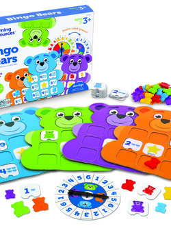 เกมการ์ดบิงโกหมีแสนสนุก,ของเล่นเสริมพัฒนาการ, ของเล่นเด็กอนุบาล, สื่อการสอนเด็กอนุบาล