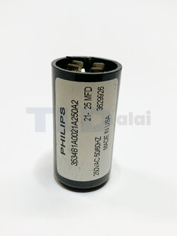 คาปาซิเตอร์สตาร์ท 21-25uf 250v ใช้กับ ปั๊มน้ำบาดาล, ปั๊มซัมเมอร์ส(ซัมเมิส), Franklin , คาปาซิเตอร์, START CAPACITOR ยี่ห้อ PHILIPS
