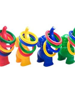 โยนห่วงช้างเล็ก 1ชุดมี4ตัว เลือกสี ของเล่นเสริมพัฒนาการ ,ของเล่นเสริมทักษะ,ของเล่นเด็ก, สื่อการสอนอนุบาล