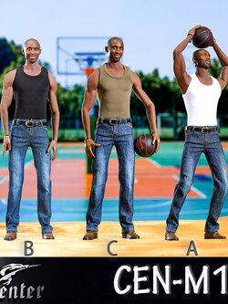[สั่งจอง]Toy center CEN-M14 1/6 : Model NBA star vest jeans suit M36 body series .