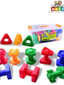 ตัวต่อฝึกหมุนเกลียว 64 ชิ้น ,ตัวต่อ , ส่งเสริมการเรียนรู้ ,ของเล่นเสริมพัฒนาการ,ของเล่น , สื่อการสอน ,เสริมจินตนาการ