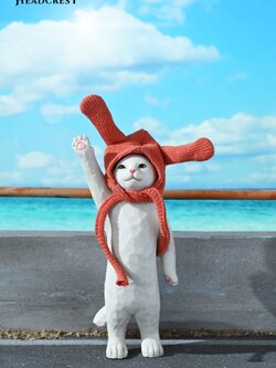 [สั่งจอง] HEADCREST H2403 : hand carving cat 6.0