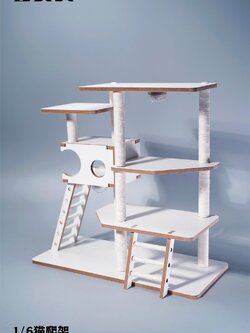 [สั่งจอง]JXK 1/6 : Cat Climbing Frame & Maine Coon Cat