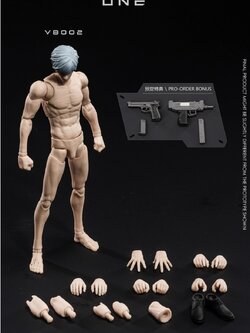 [พร้อมส่ง] VTOYS X BMS 1/12 : Figure Body [Reissue] - VB002 : White skin (ผมขาว)