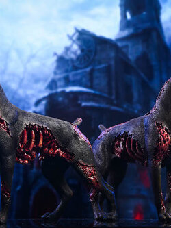 [สั่งจอง]JXK JXK027 A/B Zombie Dobermann Black