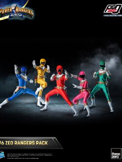 [สั่งจอง] Threeaero 3Z07620W0 FigZero 1/6 : Power Rangers Zeo - Zeo Rangers Pack