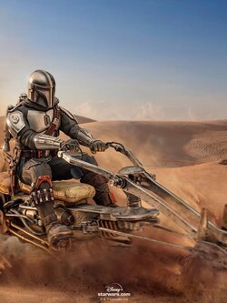 [สั่งจอง]Iron Studios LUCSWR48721-10 1/10 : The Mandalorian on Speederbike