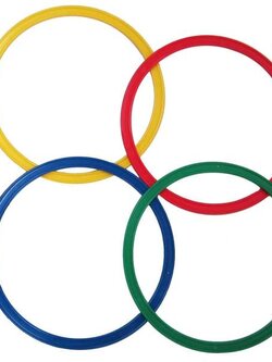 ชุดห่วงคละสี 4 ห่วง ขนาด 60 ซม., ของเล่นเสริมพัฒนาการ, ของเล่น , สื่อการสอน ,ของเล่นเด็กอนุบาล พร้อมส่ง