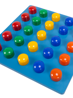 กระดานปักหมุด25หมุดใหญ่, pegboard ของเล่นเสริมพัฒนาการ, ของเล่นเด็กอนุบาล, สื่อการสอน กิจกรรมบำบัด