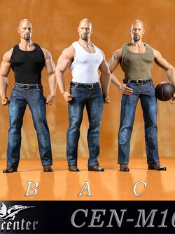 [สั่งจอง]Toy center CEN-M16 1/6 Strong Man Sports Vest Jeans Suit