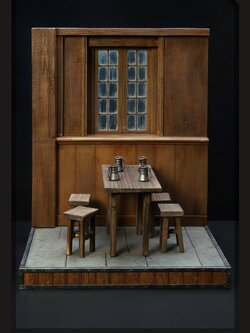 [สั่งจอง] mOjingToys - Module series - L005 1/6 : [ Middle-earth Tavern (Prancing Pony Inn) DIORAMA BASE]