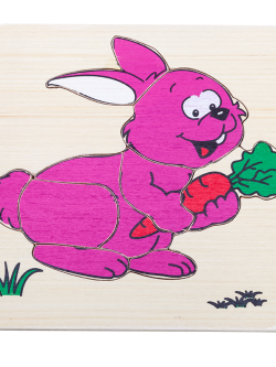 ภาพตัดต่อกระต่าย(9ชิ้น) , ของเล่นไม้, ของเล่นเสริมพัฒนาการ, ของเล่นเด็กอนุบาล, สื่อการสอนเด็กอนุบาล