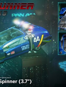 [สั่งจอง]Threezero 3Z06890W0 : Blade Runner 2049 - Deckard’s Police Spinner (3.7นิ้ว)