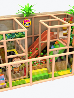 บ้านบอลเด็ก ชุด บ้านลิงน้อย บ่อบอลพร้อมสไลเดอร์และของเล่นมากมาย นุ่มนิ่ม softplay สวนสนุก เครื่องเล่นสนามในร่ม indoorplayground รับสั่งทำบ้านบอลตามธีมสีและขนาดตามพื้นที่ได้ pre order 30-45 วัน